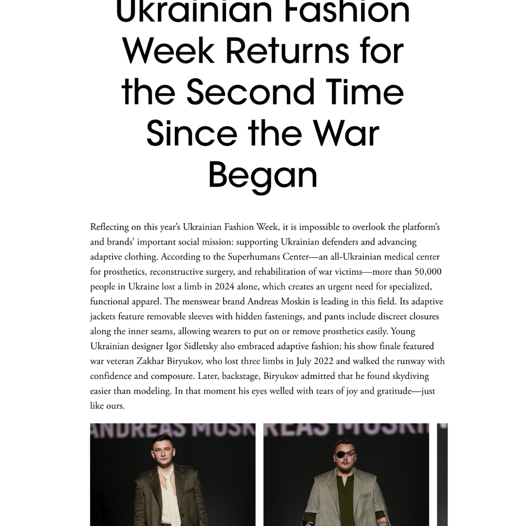 Ukrainian Fashion Week лютий 2025: творча сила і суспільна місія