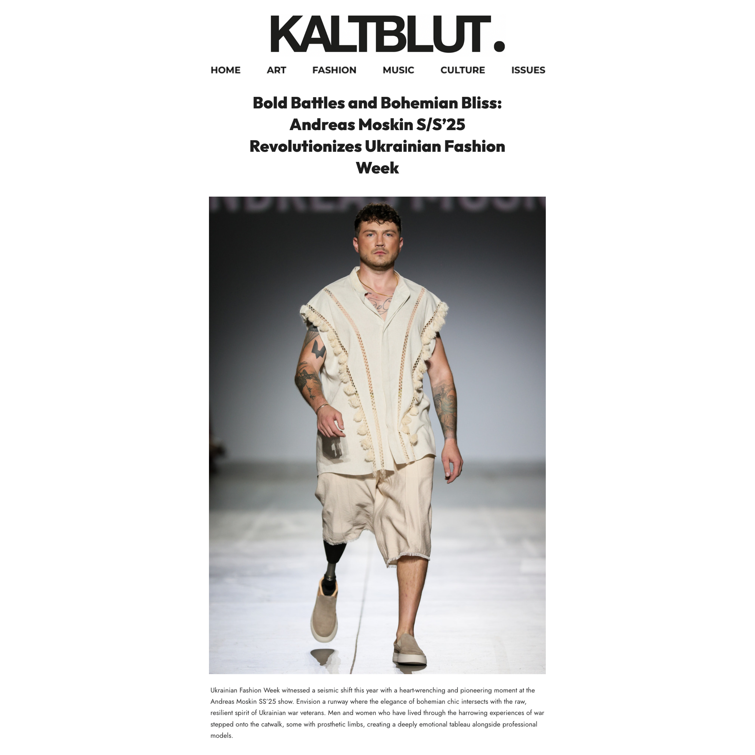 Bold Battles and Bohemian Bliss: SS25 від Andreas Moskin