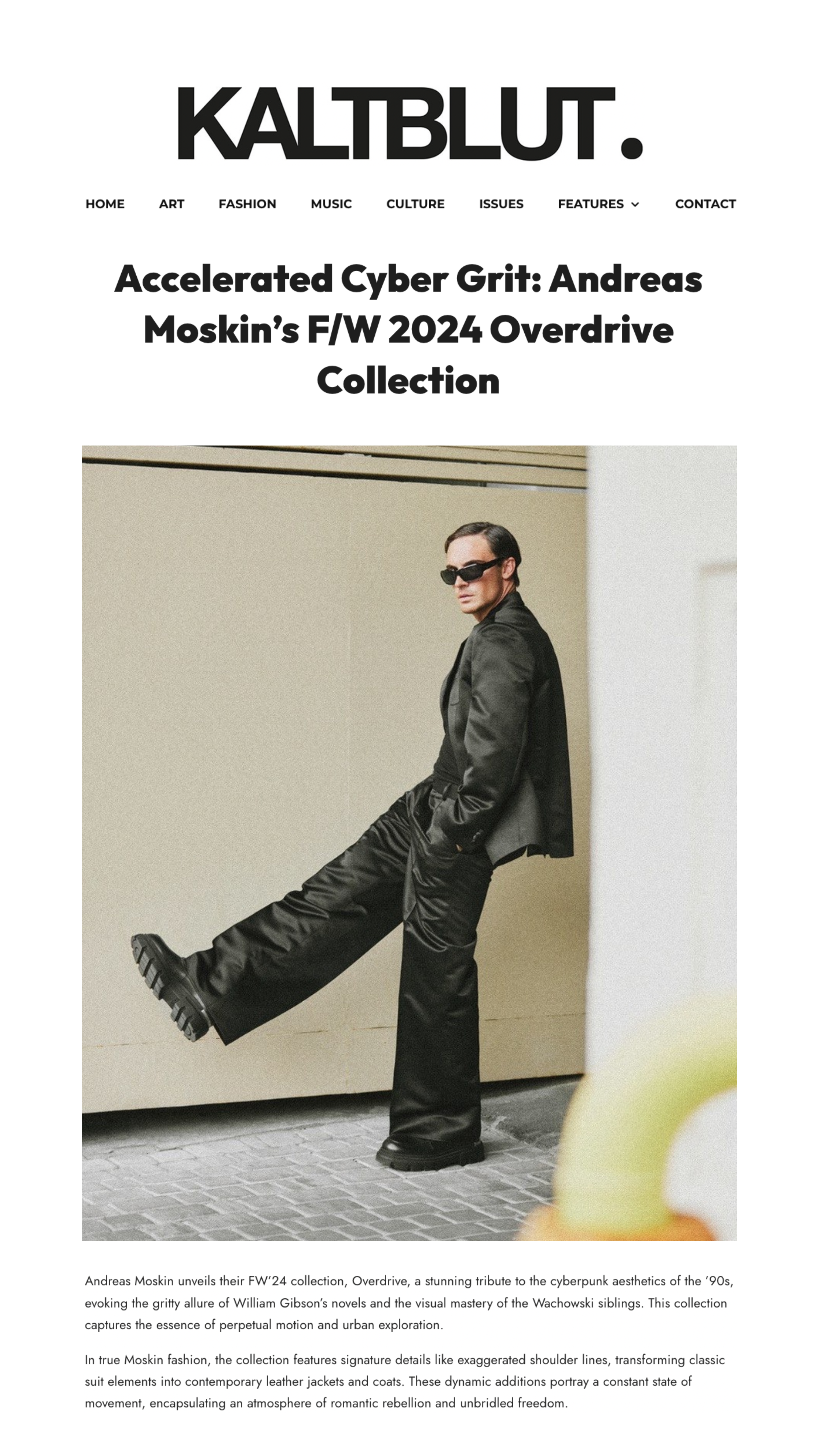 Accelerated Cyber Grit: F/W 2024 від Andreas Moskin