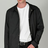 Men’s Dark Grey Casual Pinstripe Suit