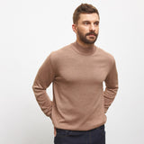 Гольф з коротким коміром чоловічий коричневий