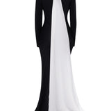 Women's Black Dress with an Asymmetric Cutout