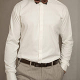 Single-Breasted Pinstripe Two-Piece Suit