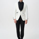 Ivory Tuxedo with Black Shawl Lapel