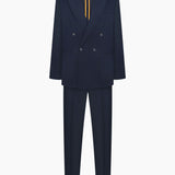Men’s Blue Double-Breasted Two-Piece Suit