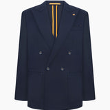 Men’s Blue Double-Breasted Two-Piece Suit