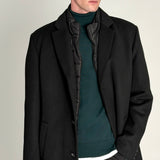 Пальто із вовни чорне чоловіче