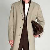 Пальто сіро-бежеве чоловіче