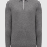 Men’s Long-Sleeve Striped Polo Shirt