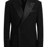 Classic black wool men's tuxedo