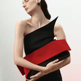 Scarlet Velvet Clutch