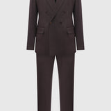 Classic striped double-breasted suit