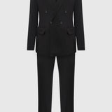 Classic striped double-breasted suit