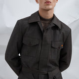 Костюм-сафарі у коричневому кольорі чоловічий