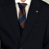 Single-Breasted Classic Dark Blue Three-Piece Suit