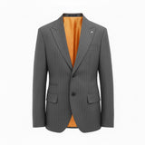 Men’s Single-Breasted Pinstripe Jacket