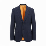 Men’s Single-Breasted Pinstripe Jacket