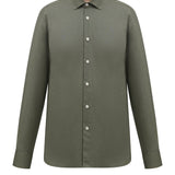 Сорочка однотонна із льону чоловіча