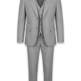 Single-Breasted Pinstripe Two-Piece Suit