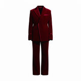 Костюм оксамитний бургунді чоловічий