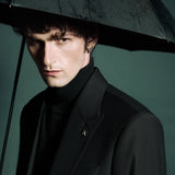 Black single-breasted two-piece suit