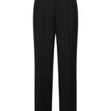 Men's elongated black wool tuxedo
