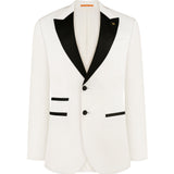Ivory Tuxedo with Black Peak Lapels