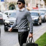 Джемпер чорний чоловічий із котону