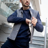 Сірий класичний жилет чоловічий