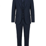Classic Men’s Solid Blue Two-Piece Suit