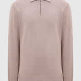 Men’s Long-Sleeve Striped Polo Shirt