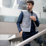 Сірий класичний жилет чоловічий