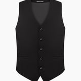 Класичний чорний однобортний костюм чоловічий