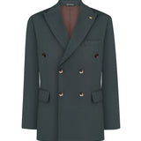 Костюм-двійка зелений двобортний чоловічий