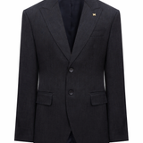 Men's Single-Breasted Grey Two-Piece Suit