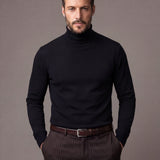 Гольф з довгим коміром чорний