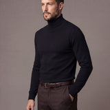 Гольф з довгим коміром чорний