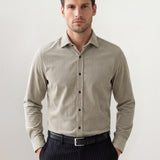 Refined Formal Stripe Corduroy Shirt Andreas Moskin