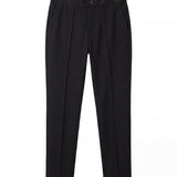 Elegant Black Slim Formal Trousers Andreas Moskin
