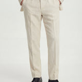 Men’s Double-Breasted Beige Two-Piece Suit