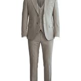 Single-Breasted Pinstripe Two-Piece Suit