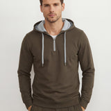 Sophisticated Half-Zip Hoodie for the Modern Man | Andreas Moskin
