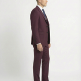 Костюм-двійка однобортний бургунді чоловічий