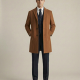 Пальто із вовни гірчичне чоловіче