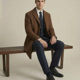 Пальто чоловіче коричневе